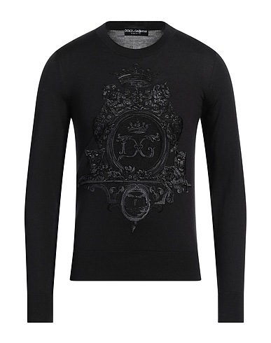 DOLCE&GABBANA Pullover Schwarz 70% Schurwolle, 30% Seide, Viskose, Polyester