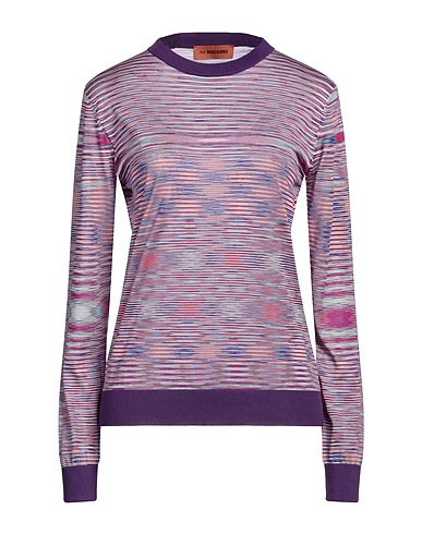 MISSONI Sweater Purple 100% Silk