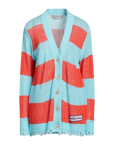 GOLDEN GOOSE Strickjacke Himmelblau 100% Baumwolle