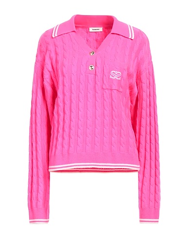 SANDRO Jumper Fuchsia 91% Wool, 9% Cashmere
