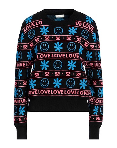 SANDRO Jumper Black 95% Wool, 5% Cashmere
