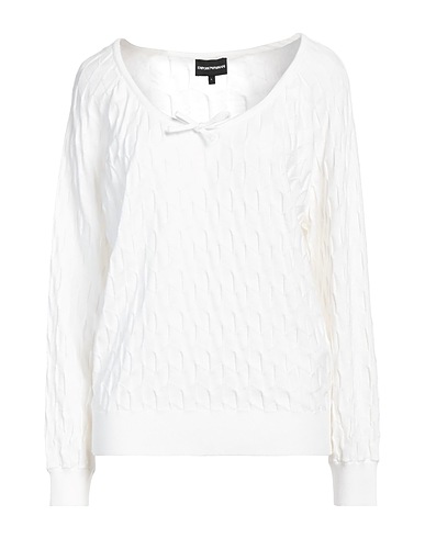 EMPORIO ARMANI Jumper White 100% Cotton