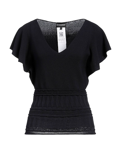 EMPORIO ARMANI Jumper Midnight blue 57% Cotton, 43% Polyester, Viscose, Polyamide
