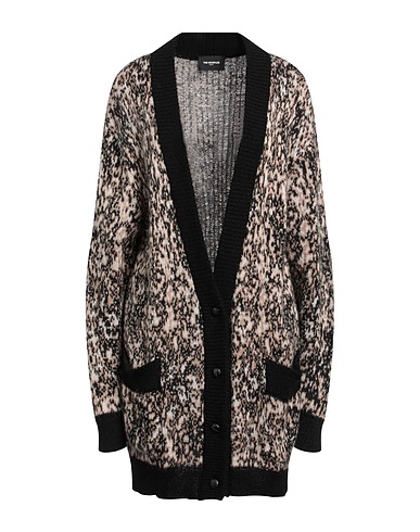 THE KOOPLES Cardigan Black 40% Acrylic, 30% Polyamide, 30% Mohair wool