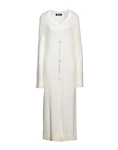 GIULIA N COUTURE Cardigan Off white 45% Acrylic, 35% Nylon, 10% Polyester, 10% Other Fibres
