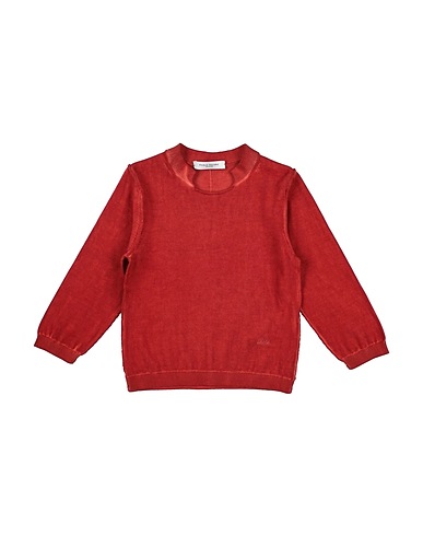 PAOLO PECORA Polo neck Brick red 100% Cotton