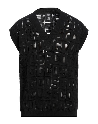GCDS Pullover Nero 50% Cotone, 50% Acrilico
