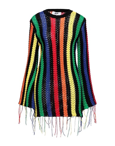 MSGM Pullover Nero 100% Cotone
