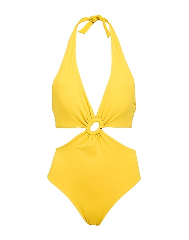 FISICO One-piece swimsuits Mustard 86% Polyamide, 14% Elastane