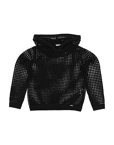 LIU •JO Jumper Black 77% Polyester, 23% Metallic fiber