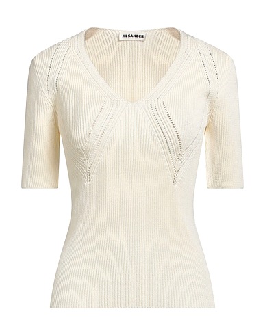 JIL SANDER Jumper Ivory 50% Viscose, 46% Cotton, 4% Polyamide