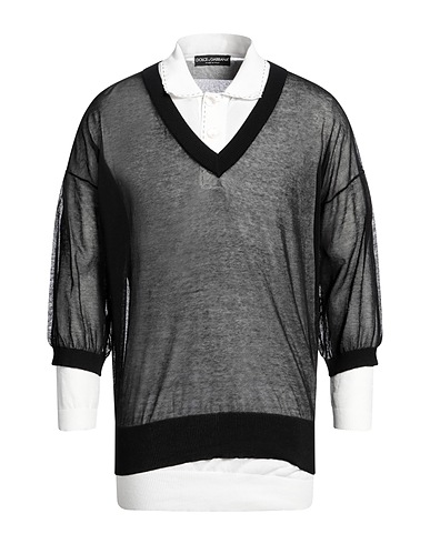 DOLCE&GABBANA Jumper Black 82% Cotton, 18% Polyester