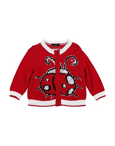 MONNALISA Cardigan Rosso 100% Cotone