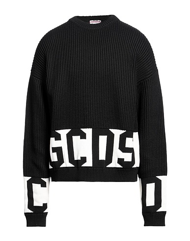 GCDS Jumper Black 50% Wool, 50% Acrylic