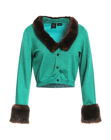 PINKO Cardigan Deep teal 44% Polyamide, 38% Viscose, 12% Polyester, 6% Metallic fiber
