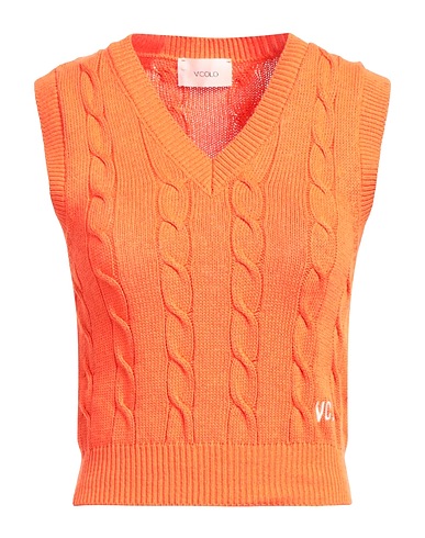 VICOLO Jumper Orange 50% Cotton, 50% Acrylic