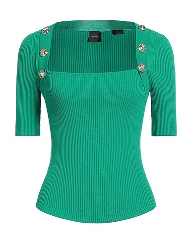PINKO Jumper Green 73% Viscose, 25% Polyamide, 2% Elastane