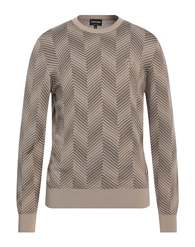 GIORGIO ARMANI Jumper Beige 50% Virgin Wool, 50% Viscose