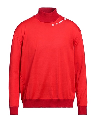 GOLDEN GOOSE Polo neck Red Textile fibres