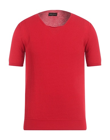 ROBERTO COLLINA Pullover Rosso 100% Cotone