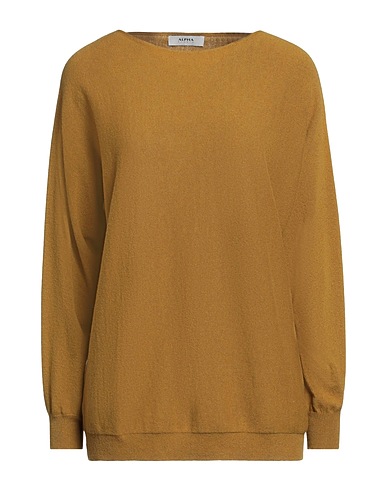 ALPHA STUDIO Jumper Mustard 40% Recycled wool, 30% EcoVero™ viscose, 20% Recycled polyamide, 10% Cashmere