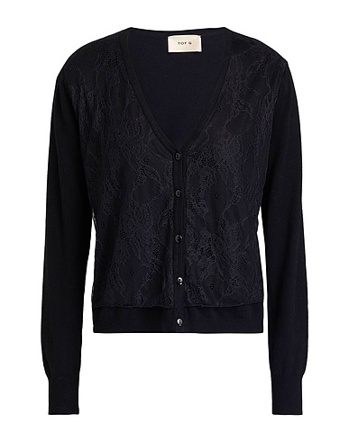 TOY G. Strickjacke Schwarz 57% Nylon, 43% Viskose