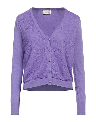 TOY G. Cardigan Purple 57% Nylon, 43% Viscose
