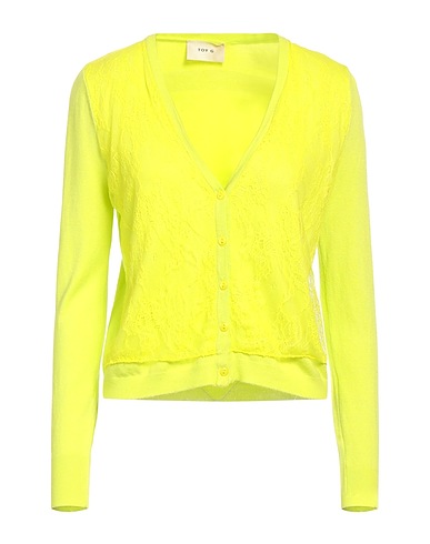 TOY G. Cardigan Lime green 57% Nylon, 43% Viscose