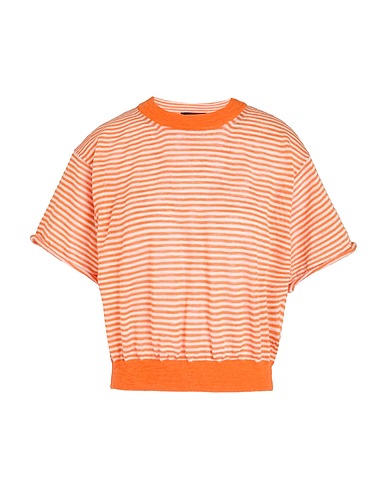 ROBERTO COLLINA Jumper Orange 55% Linen, 45% Polyester
