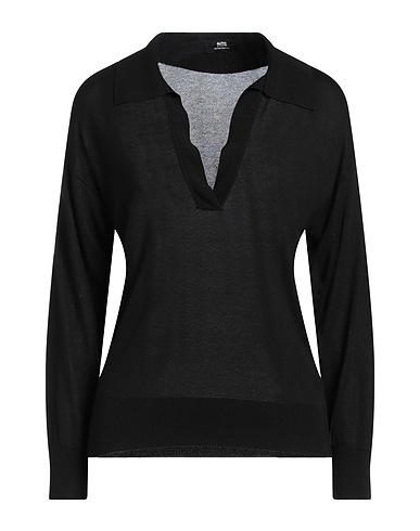 ALPHA STUDIO Sweater Black 91% Modal, 9% Cashmere