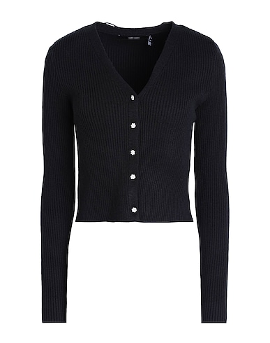 VERO MODA Cardigan Black 50% Livaeco by Birla Cellulose™, 28% Polyester, 22% Nylon