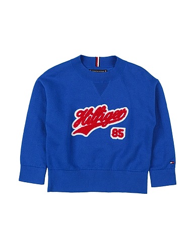 TOMMY HILFIGER Jumper Bright blue 100% Cotton
