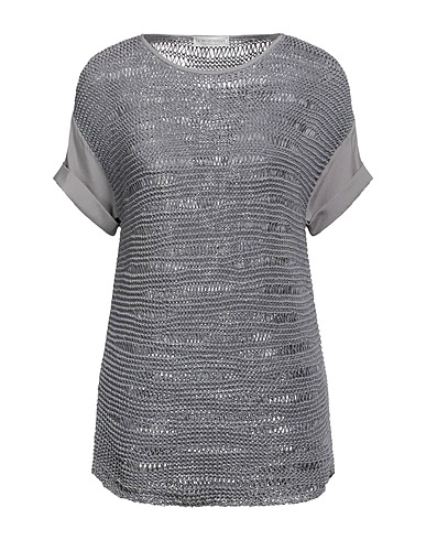 LE TRICOT PERUGIA Sweater Grey 66% Polyester, 34% Polyamide, Silk, Elastane