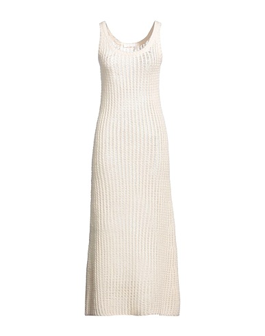 CHLOÉ Long dress Ivory 86% Wool, 9% Silk, 5% Cashmere