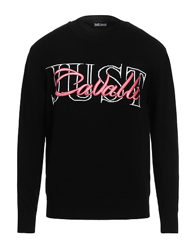 JUST CAVALLI Jumper Black 100% Cotton