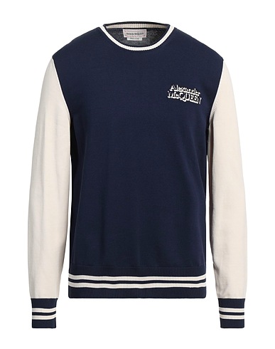 MCQUEEN Sweater Navy 100% Cotton