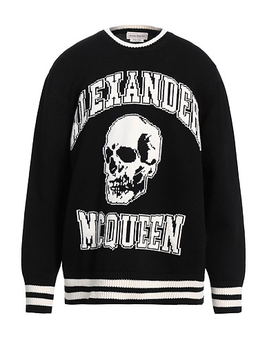 MCQUEEN Sweater Black 90% Wool, 10% Cashmere