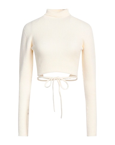 A PAPER KID Turtleneck Ivory 52% Viscose, 26% Polyester, 22% Polyamide