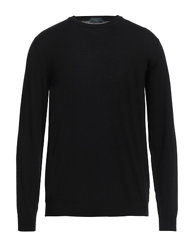 ZANONE Jumper Black 95% Virgin Wool, 5% Polyamide