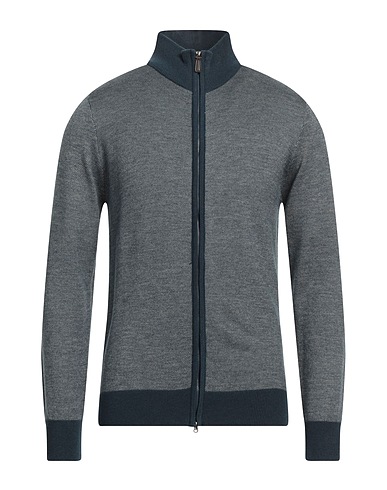 CASHMERE COMPANY Cardigan Navy blue 40% Wool, 30% Cashmere, 15% Silk, 15% Nylon