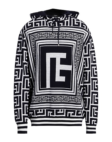 BALMAIN Pullover Nachtblau 55% Wolle, 40% Leinen, 5% Polyamid