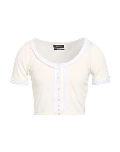 BLUMARINE Cardigan White 100% Cotton, Polyester, Polyamide
