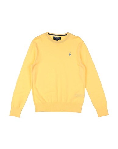 POLO RALPH LAUREN Sweater Cotton Crewneck Sweater
 Yellow 100% Cotton