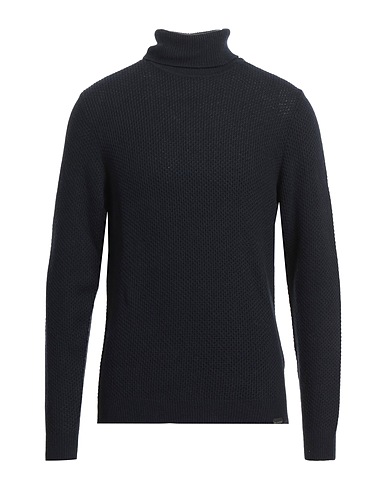 BROOKSFIELD Turtleneck Midnight blue 35% Polyamide, 30% Viscose, 30% Wool, 5% Cashmere