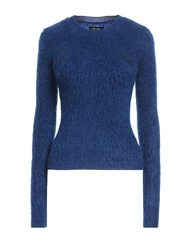 ISABEL MARANT Jumper Navy blue 54% Synthetic fibers, 41% Mohair wool, 3% Wool, 2% Elastane