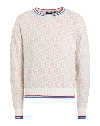 GCDS Sweater Beige 83% Cotton, 17% Nylon