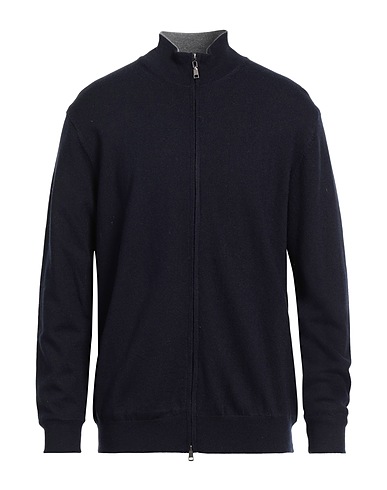 CASHMERE COMPANY Pullover mit Zipper  Nachtblau 70% Wolle, 30% Kaschmir