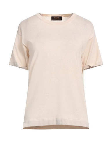 MOORER Cashmere jumper Beige 51% Cashmere, 27% Metallic fiber, 22% Silk