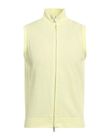 FILIPPO DE LAURENTIIS Pullover mit Zipper  Säuregrün 100% Baumwolle