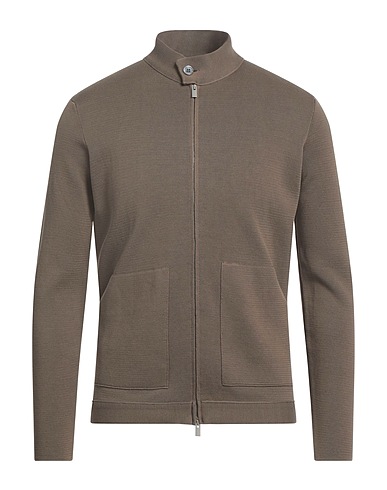 FILIPPO DE LAURENTIIS Cardigan Khaki 100% Cotton